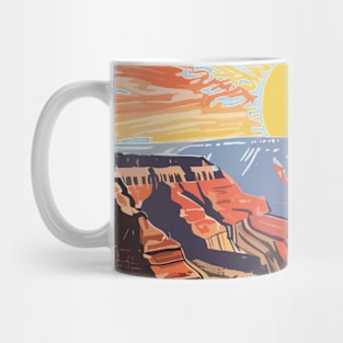 Canyon Landscape River Flow Sunset Mug